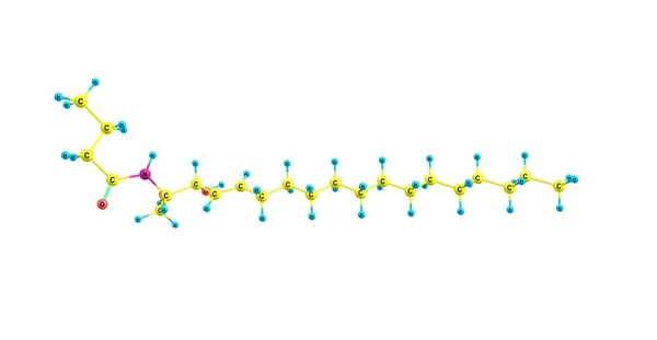 Ceramidas São Uma Família Moléculas Lipídicas Cerosas Ceramida Uma Molécula — Fotografia de Stock