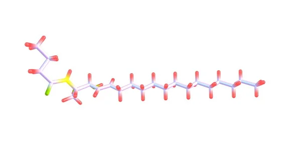Ceramider Familj Vaxartad Lipid Molekyler Ceramide Molekyl Som Består Sfingosin — Stockfoto