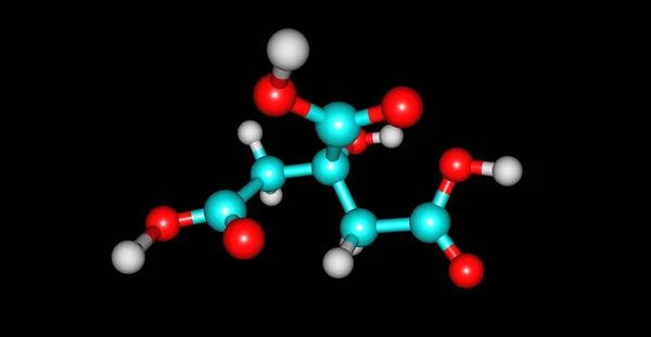 Ácido Cítrico Ácido Orgánico Débil Que Tiene Fórmula Química 6H8O7 — Foto de Stock