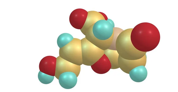 Clavulansäure Ist Ein Wettbewerbsfähiger Inhibitor Der Beta Lactamase Illustration — Stockfoto