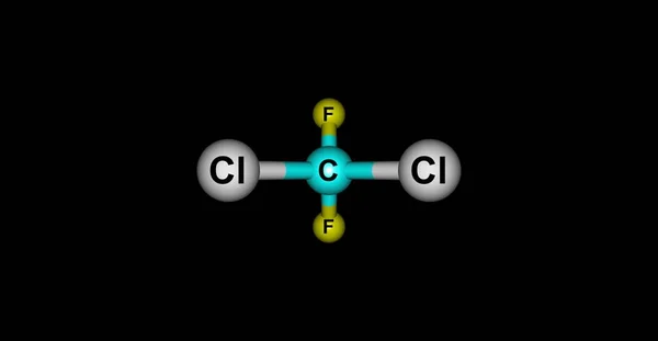 Dichlorodifluoromethane 매와에 스프레이 화약으로 일러스트 — 스톡 사진