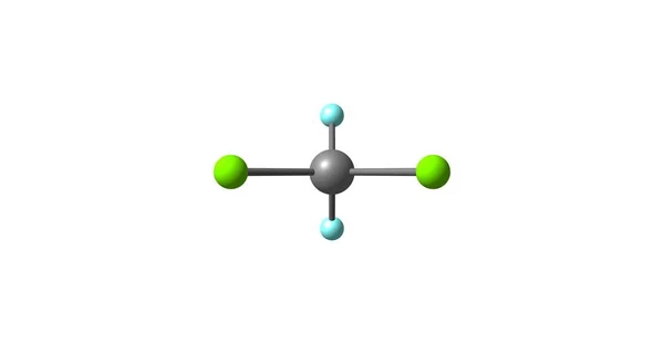 Dichlorodifluoromethane Freon Colorless Gas Used Refrigerant Aerosol Spray Propellant Illustration — Stock Photo, Image