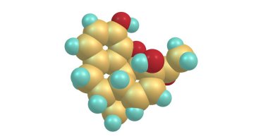 6-mililitrede eroin üç aktif metabolitleri biridir, bir sonraki morfin ve daha az aktif 3-mililitrede. 3D çizim