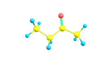 Butanone ya da metil etil keton Ch3cch2ch3 formülüyle organik bir bileşiktir. Bu renksiz sıvı keton keskin, tatlı bir kokusu vardır. 3D çizim