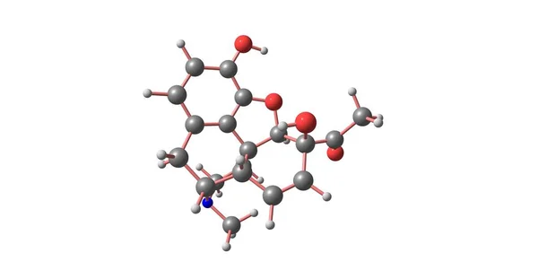 Monoacetilmorfina Uno Dei Tre Metaboliti Attivi Dell Eroina Prossimo Morfina — Foto Stock