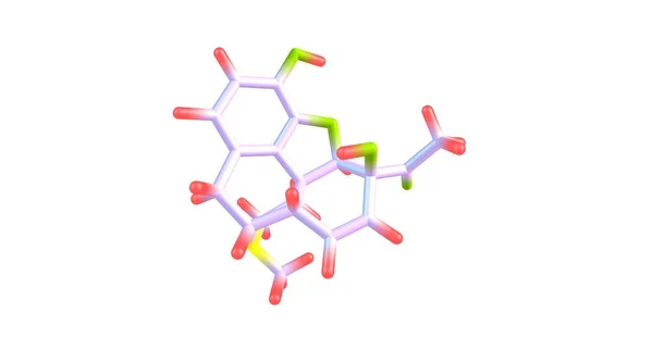 Monoacetylmorphine 是海洛因的三活性代谢产物之一 下一个是吗啡和不太活跃的 Monoacetylmorphine — 图库照片