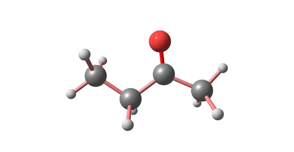 Butanon Nebo Methyl Ethyl Keton Organická Sloučenina Vzorcem Ch3Cch2Ch3 Tato — Stock fotografie