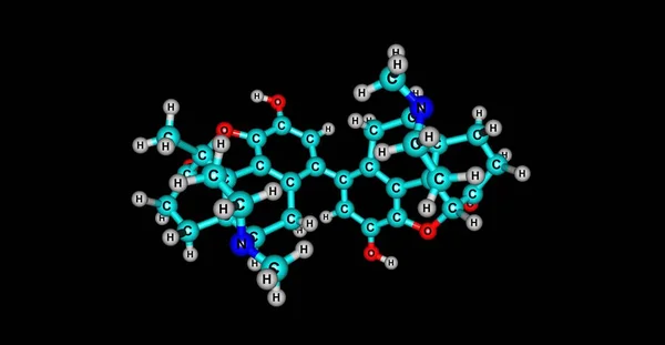 Metopon Eller Methyldihydromorphone Opioid Analog Som Ett Metylerade Derivat Hydromorfon — Stockfoto