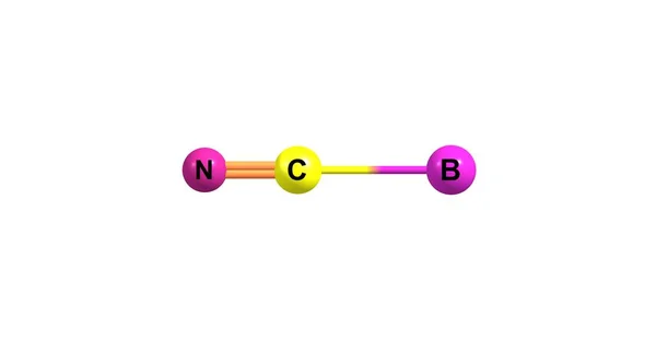 溴化氰代是无机化合物 它是一种无色固体 广泛用于改性生物聚合物 片段蛋白和肽 — 图库照片