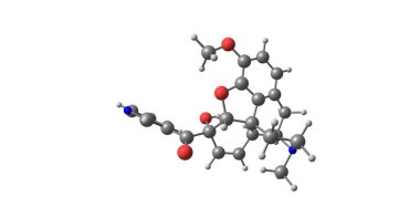 Nicocodeine kodein bir ester dihydrocodeine ve nicomorphine kodein analog ile yakından ilgili bir opioid analjezik ve öksürük kesici var. 3D çizim