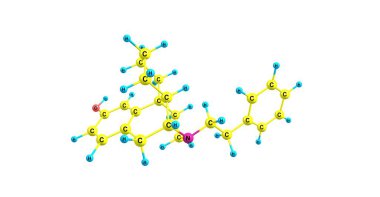 Phenomorphan bir opioid analjezik olduğunu. Tıpta Şu anda kullanılmıyor. 3D çizim