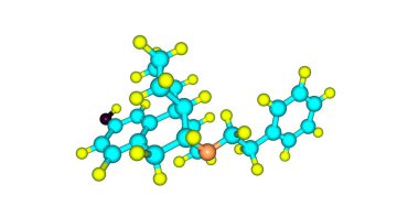 Phenomorphan bir opioid analjezik olduğunu. Tıpta Şu anda kullanılmıyor. 3D çizim