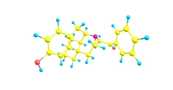 Levophenacylmorphan Ett Morphinan Derivat Som Fungerar Som Opioid Agonist Illustration — Stockfoto