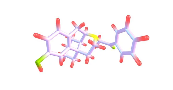 Levophenacylmorphan Derivato Morfinano Che Agisce Come Agonista Oppioide Illustrazione — Foto Stock