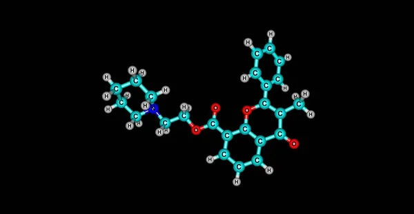 この薬は 特定の膀胱や尿路の症状を治療するために使用されます フラボキサートは平滑筋弛緩剤です イラストレーション — ストック写真