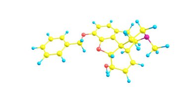 Benzylmorphine, morfin molekülüne bağlı bir Benzil grubu içeren kodein gibi olamaz. 3D çizim
