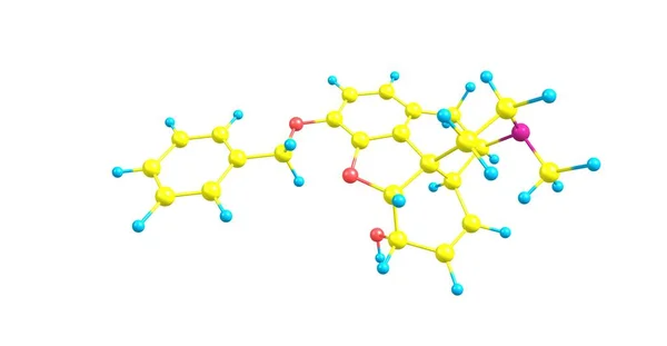 Benzilmorfina Muito Parecida Com Codeína Contendo Grupo Benzílico Ligado Molécula — Fotografia de Stock