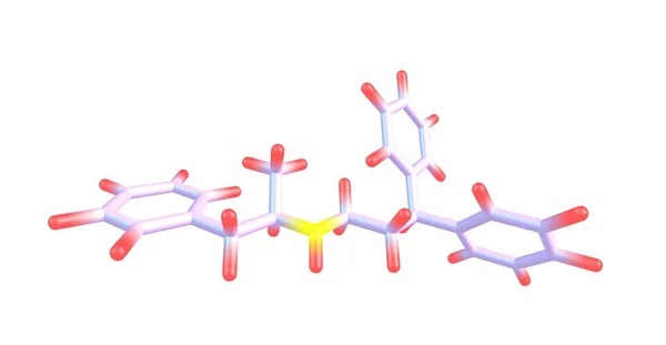 プレニラミン 狭心症の治療で血管拡張剤として使用されたアンフェタミンの化学クラスのカルシウム チャンネル遮断薬です イラストレーション — ストック写真