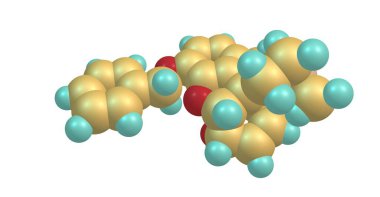 Benzylmorphine, morfin molekülüne bağlı bir Benzil grubu içeren kodein gibi olamaz. 3D çizim