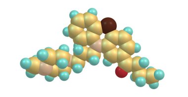 Butaperazine tipik antipsikotik phenothiazine sınıfının var. 3D çizim