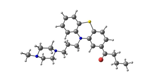 Butaperazine Typiska Antipsykotika Klassen Fenotiazin Illustration — Stockfoto