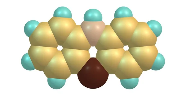 Phenothiazine Ptz Organic Compound Related Thiazine Class Heterocyclic Compounds Illustration — Stock Photo, Image