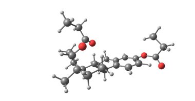 Estradiol dipropionate Amerika Birleşik Devletleri'nde kullanılan bir östrojen ilaçtır. O kas içine enjeksiyon tarafından verilir. 3D çizim