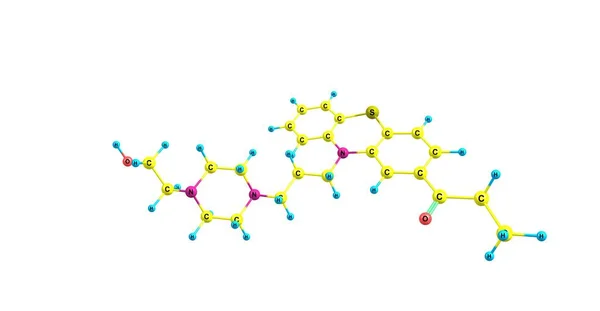 Carfenazine Antipsychotic Tranquilizer Phenothiazine Group Illustration — Stock Photo, Image