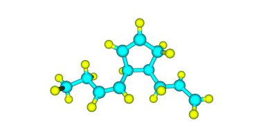 Multifidene kahverengi yosun bir tür erkek tarafından yayımlanan sperm hücresi çeken bir maddedir. 3D çizim