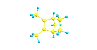 Santene cornmint içinde bulunur. Santene aroma maddedir. Sandal ağacı yağı bir kurucu olduğunu. 3D çizim