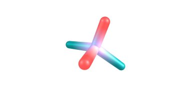 Beyaz izole diklorometan moleküler yapısı