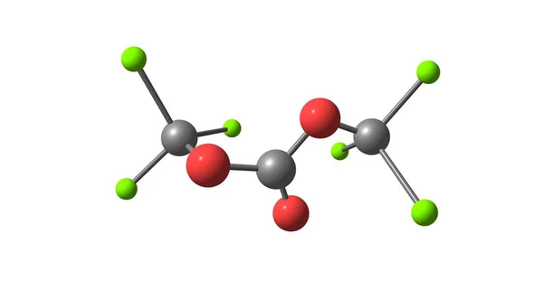 Moleculaire structuur Trifosgeen geïsoleerd op wit — Stockfoto