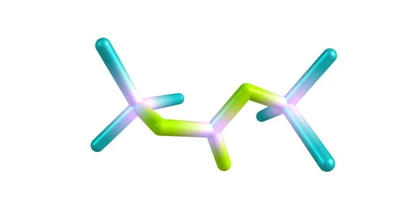 Estructura molecular del trifosgeno aislada en blanco — Foto de Stock