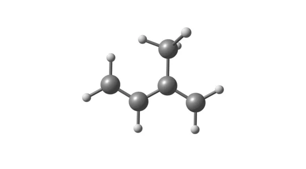 在白色上分离的甘油分子结构 — 图库照片