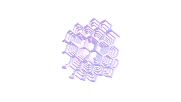 Rotation Molécule Diamant Isolé — Video