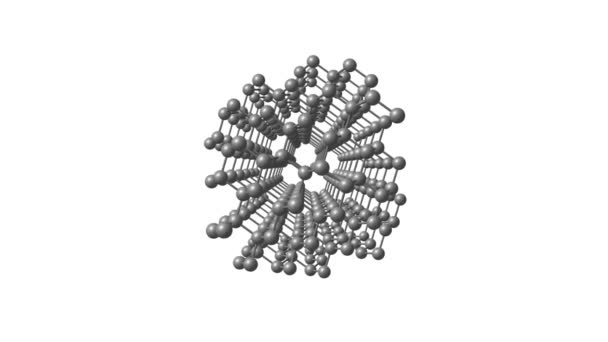 旋转分离的金刚石分子 — 图库视频影像