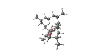 Tokoferol veya E vitamini molekülü döndürülür