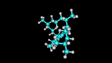 Tokoferol veya E vitamini molekülü döndürülür