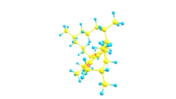 Tocopherol Vitamin Molecule Rotated — Stock Video