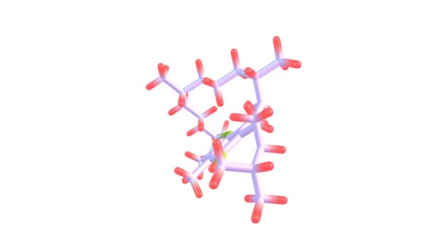 Tocoferol Molécula Vitamina Rotada — Vídeos de Stock