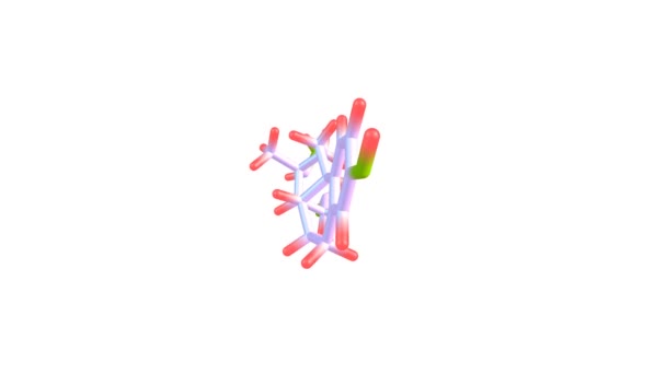 Estrutura Molecular Hormona Estriol Rotativa — Vídeo de Stock