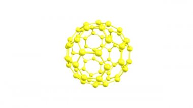 Fullerene C70 molekülü izole rotasyon