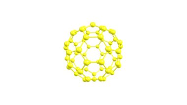Fullerene C60 molekülü izole rotasyon
