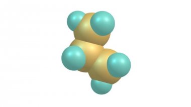 Propan gazı molekülü dönen video