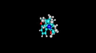Tramadol ilaç molekülü dönen video