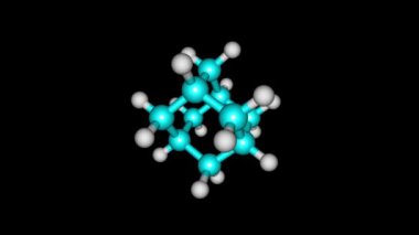 Dönen adamantane moleküler yapı video