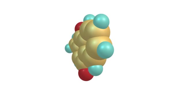 Vidéo Molécule Vitamine Tournante — Video