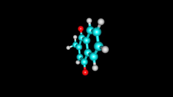 Draaiende Vitamine Molecuul Video — Stockvideo