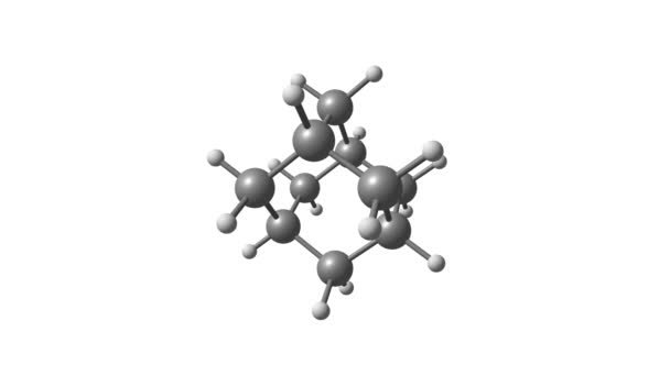 Rotativa Adamantano Estrutura Molecular Vídeo — Vídeo de Stock