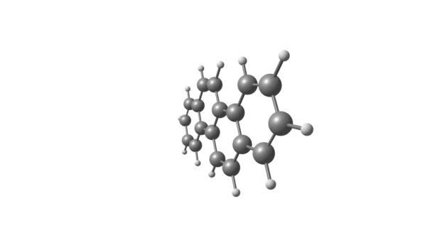 Rotating Chrysene Molecular Structure Video — Stock Video